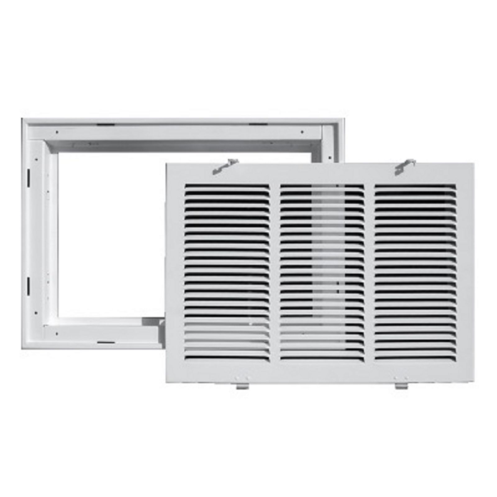 TRUaire 190RF 25X20 - Steel Return Air Filter Grille With Removable Face, White, 25" X 20"